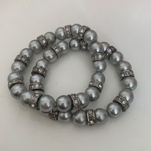 Silver Beaded Bracelets